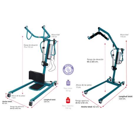 Duo standing and transfer crane