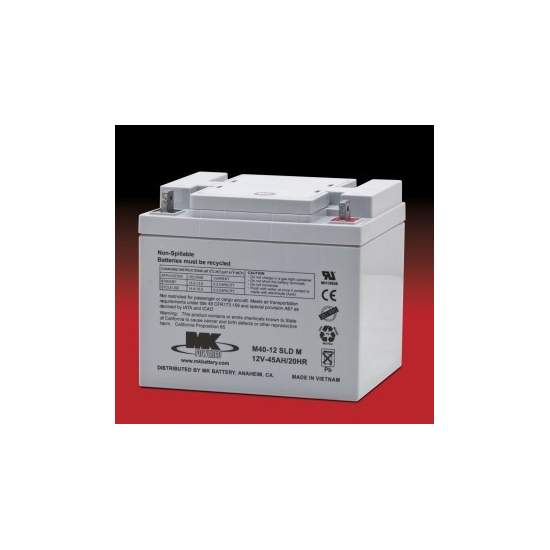 Baterias AGM 40 Amph (par)- MK Powered M40-12 SLD M