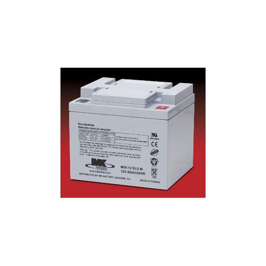 AGM 50 Amph Batteries - MK Powered M50-12 SLD M