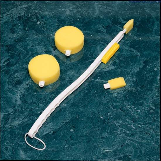 Long handle and assortment of sponges