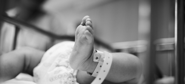 Bebé recién nacido, maternidad, hospital, recurso