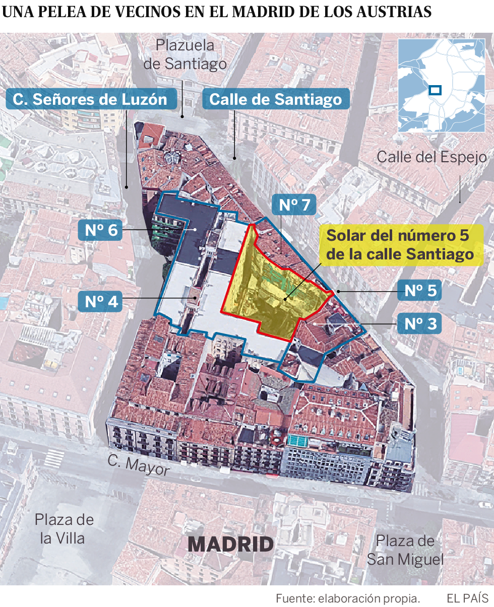El patio oscuro de las “casas bonitas” en el Madrid de los Austrias