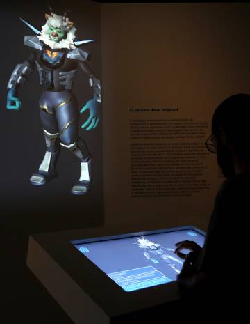 Parte de la exposición dedicada a los avatares.