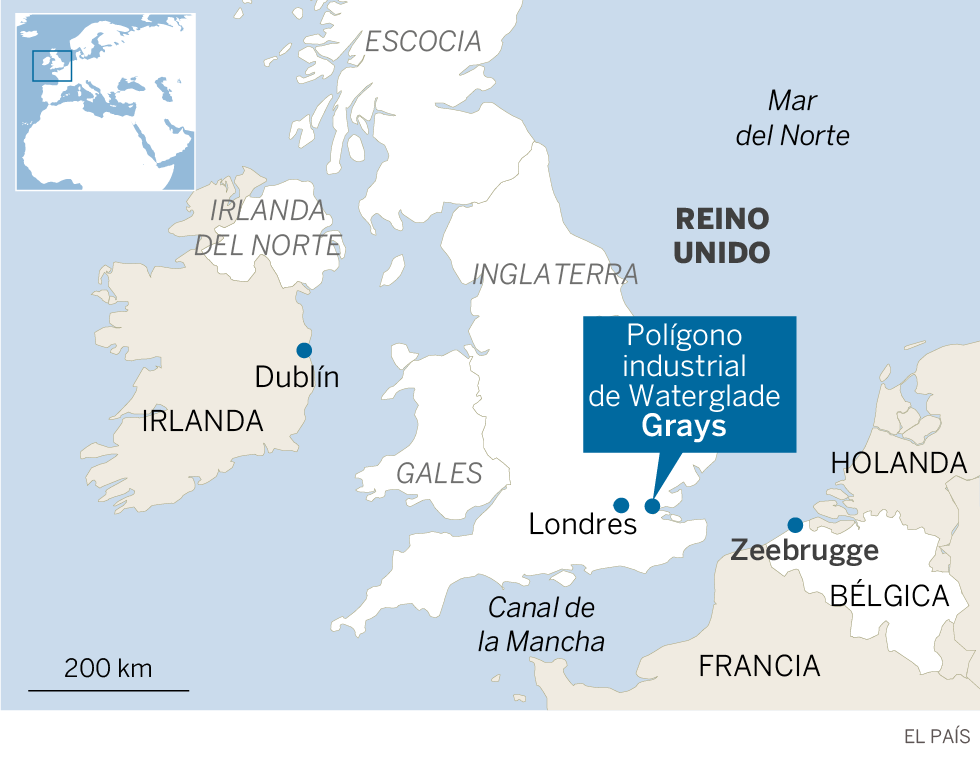 La policía británica halla 39 cadáveres en un camión en una zona industrial de Essex