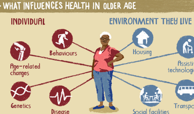 Factores que determinan la salud en las personas mayores